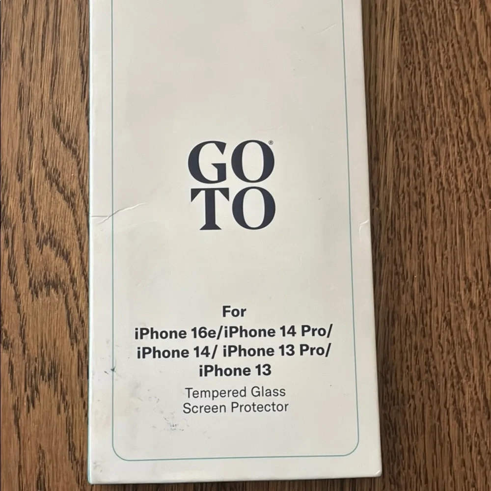 Go To NWT Tempered Glass Screen Protector for iPhone 16e/14 Pro/14/13 Pro/13